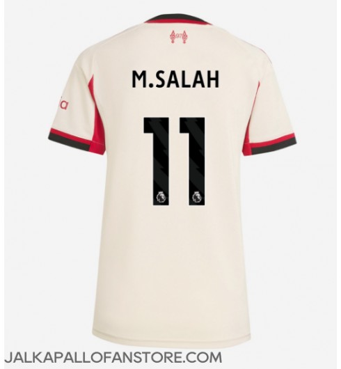 Liverpool Mohamed Salah #11 Vieraspaita Naisten 2025-26 Lyhythihainen Liverpool Mohamed Salah #11 Vieraspaita Naisten 2025-26 Lyhythihainen